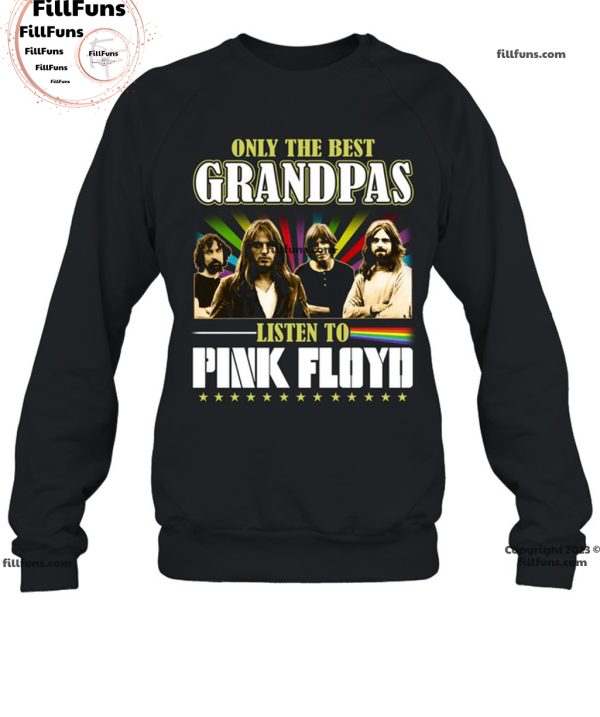 Only The Best Grandpas Listen To Pink Floyd Smooth Graphic T-Shirt