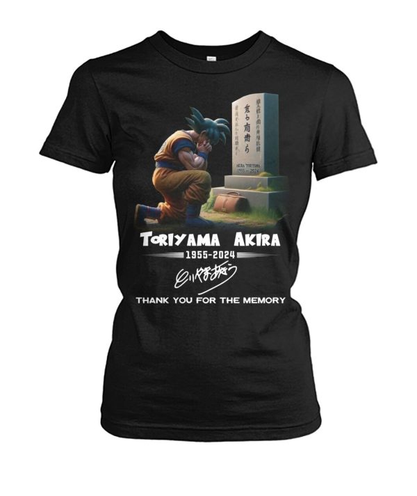 Toriyama Akira 1955-2024 Thank You For The Memories Dragon Ball T-Shirt