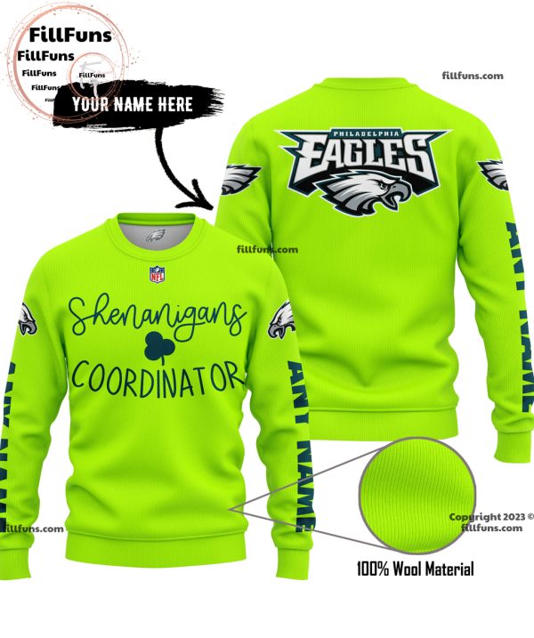 Custom Name NFL Philadelphia Eagles Shenanigans Coordinator Hoodie