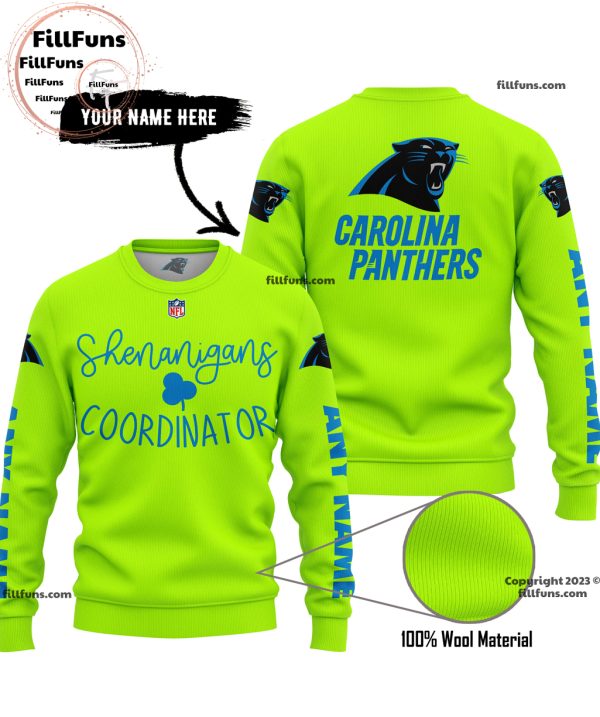 Custom Name NFL Carolina Panthers Shenanigans Coordinator Hoodie