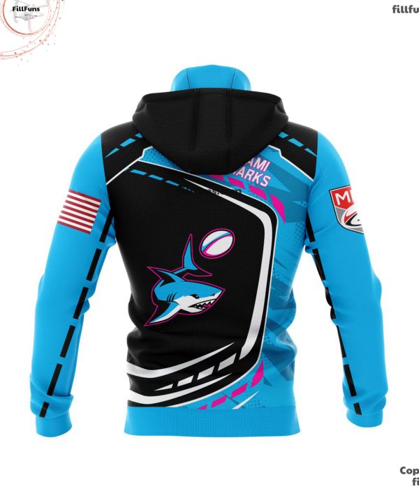 MLR Miami Sharks Special Design Concept Kits ST2402 3D Hoodie