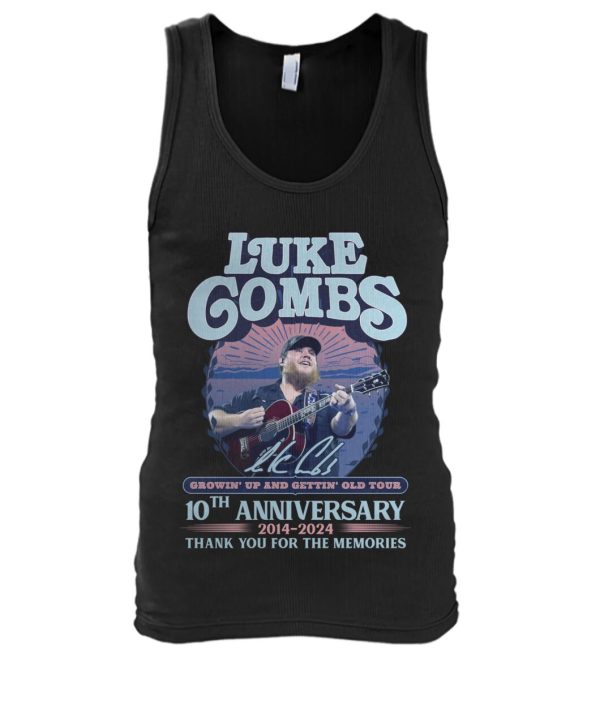 Luke Combs Growin Up and Gettin Old Tour 10th Anniversary 2014-2024 Thank You For The Memories T-Shirt