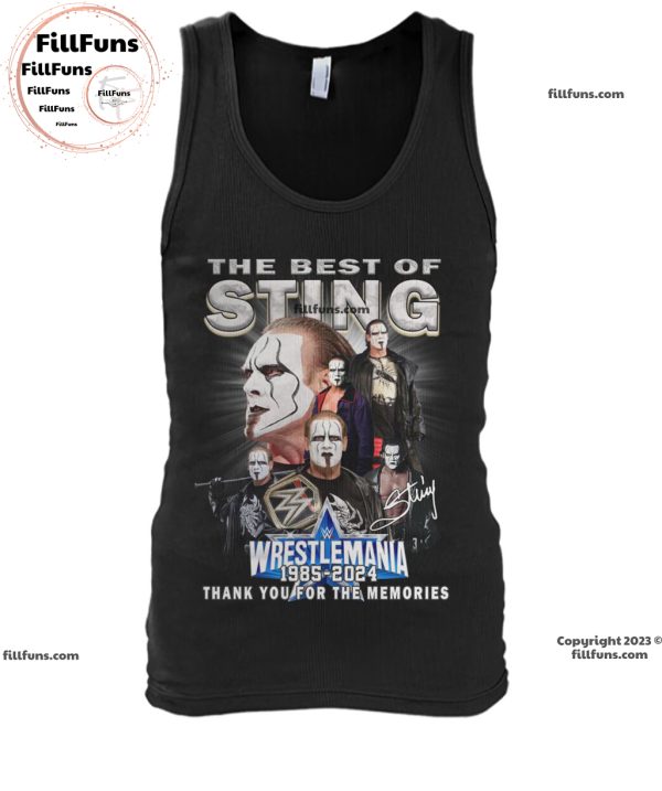 The Best Of Sting Wrestlemania 1985-2024 Thank You For The Memories T-Shirt