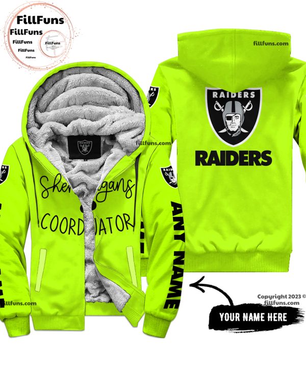 Custom Name NFL Las Vegas Raiders Shenanigans Coordinator Hoodie