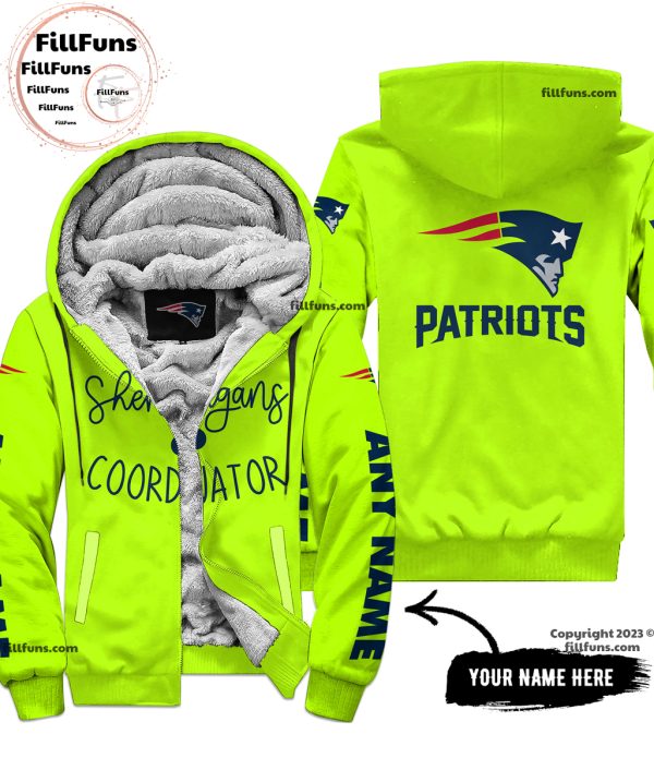 Custom Name NFL New England Patriots Shenanigans Coordinator Hoodie