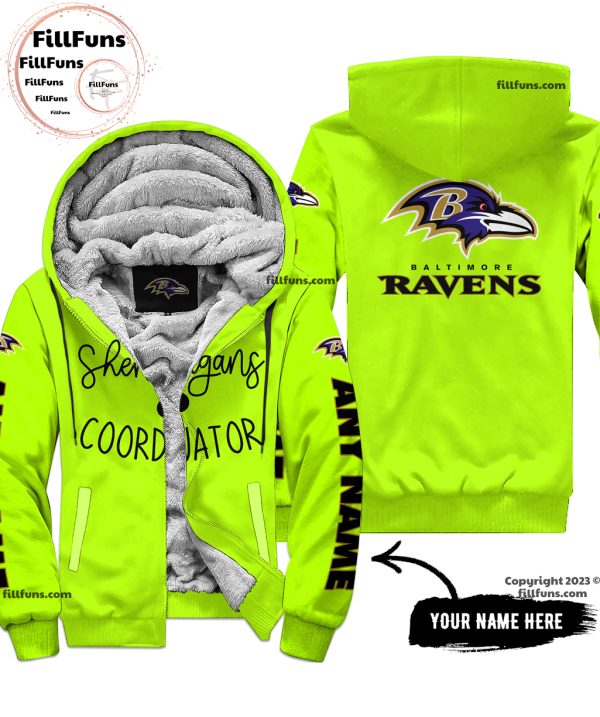 Custom Name NFL Baltimore Ravens Shenanigans Coordinator Hoodie