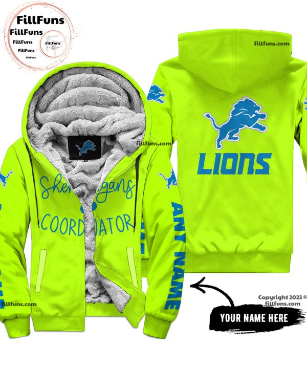 Custom Name NFL Detroit Lions Shenanigans Coordinator Hoodie