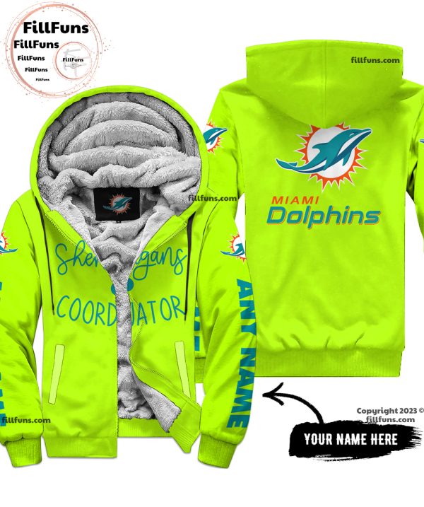 Custom Name NFL Miami Dolphins Shenanigans Coordinator Hoodie