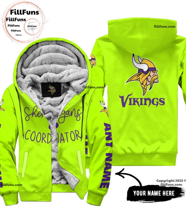 Custom Name NFL Minnesota Vikings Shenanigans Coordinator Hoodie