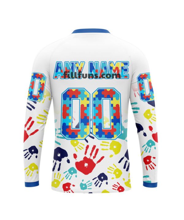 Personalized NHL Edmonton Oilers Special Autism Awareness Design Hoodie