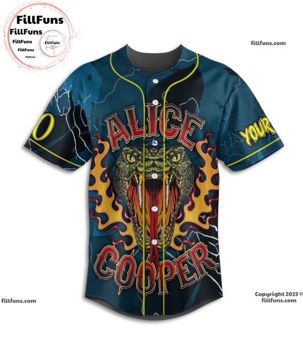 Alice Cooper Welcome To My Breakdown Personalized Baseball Jersey