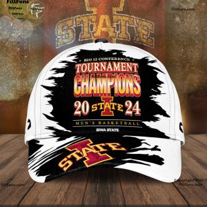 Big 12 Conference Tournament Champions 2024 State Men’s Basketball Iowa State Classic Cap