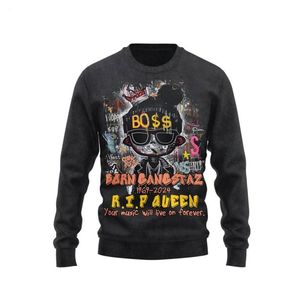 Born Gangstaz 1969-2024 R.I.P Queen Your Music Will Live On Forever T-Shirt