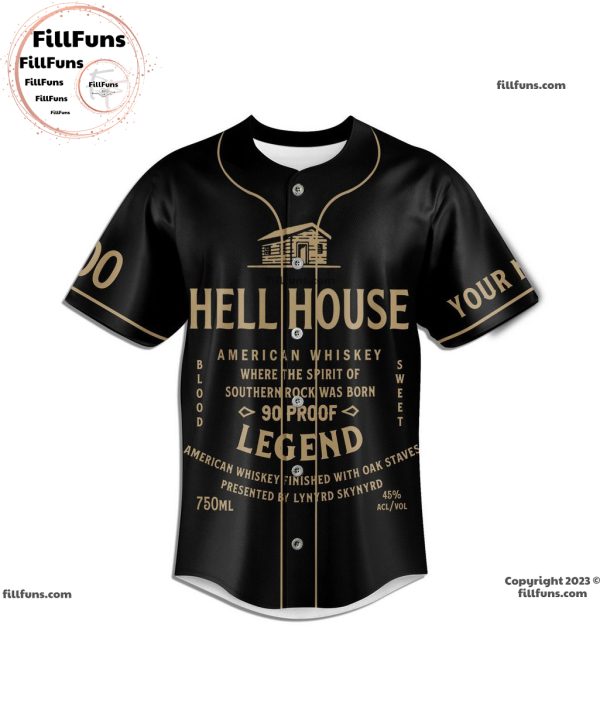 Celebrating 50 Years Of Lynyrd Skynyrd Hell House Personalized Baseball Jersey