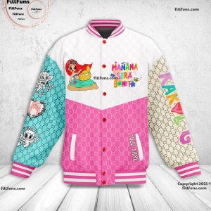 Custom Name Karol G Luxury Pattern Baseball Jacket