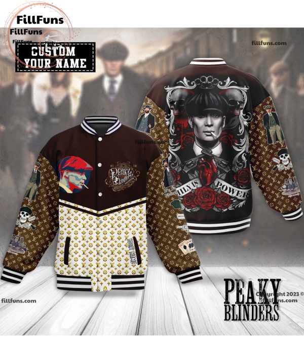 Custom Name Peaky Blinders Family Power Luxury Pattern Baseball Jacket