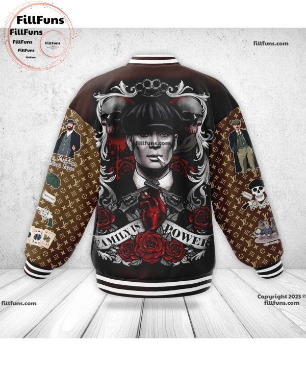 Custom Name Peaky Blinders Family Power Luxury Pattern Baseball Jacket