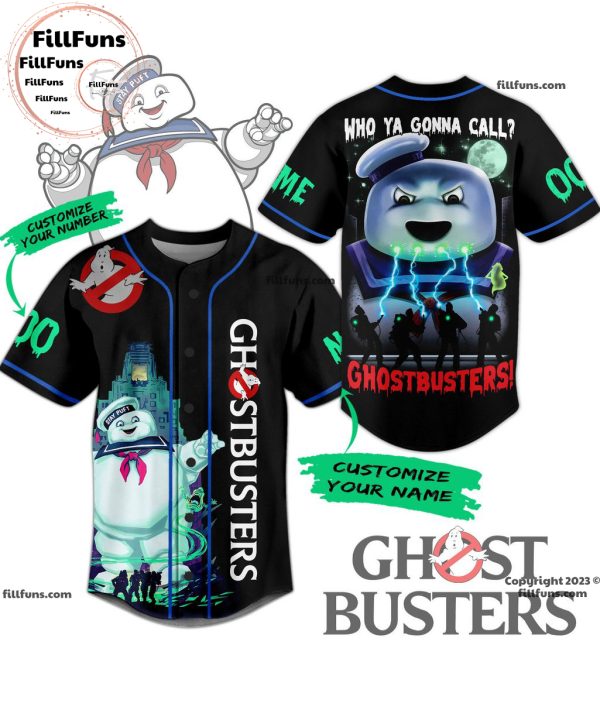 Ghostbusters Who Ya Gonna Call_ Baseball Jersey