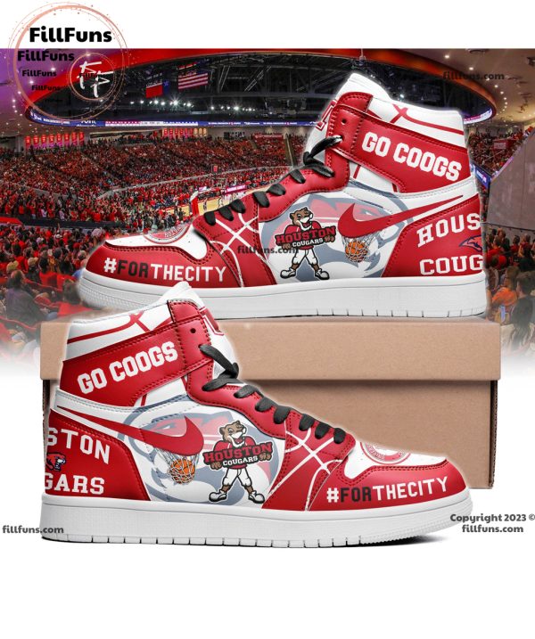 Go Coogs Houston Cougars For Thecity Air Jordan 1 High Top