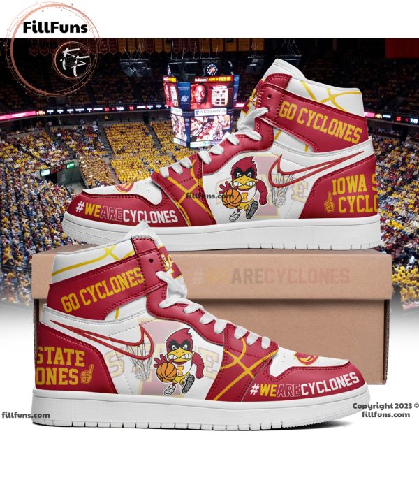 Go Cyclones Iowa State Cyclones We Are Cyclones Air Jordan 1 High Top