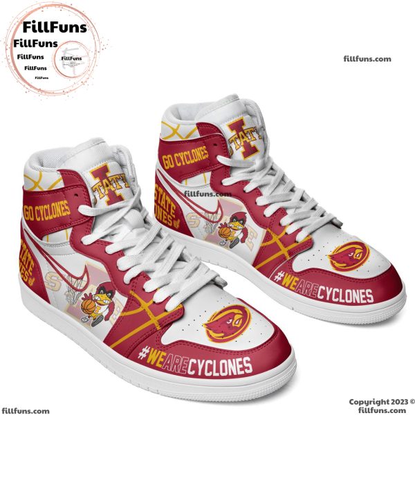 Go Cyclones Iowa State Cyclones We Are Cyclones Air Jordan 1 High Top