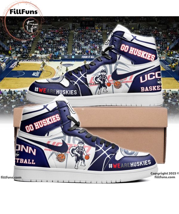 Go Huskies Uconn Basketball We Are Huskies Air Jordan 1 High Top