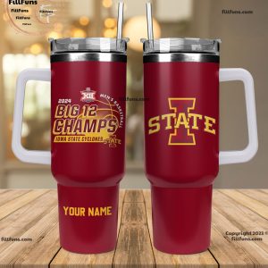 Iowa State Cyclones 2024 Big 12 Men’s Basketball Conference Tournament Champions Stanley Tumbler 40oz