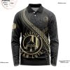 LIGA MX C.F. Monterrey Special Black And Gold Long Sleeve Polo Design