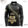LIGA MX Club Tijuana Special Black And Gold Long Sleeve Polo Design