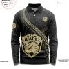 LIGA MX Mazatlan F.C Special Black And Gold Long Sleeve Polo Design