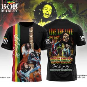 Love The Life You Live 194-2024 Bob Marley King Of Reggae Thank You For The Memories T-Shirt