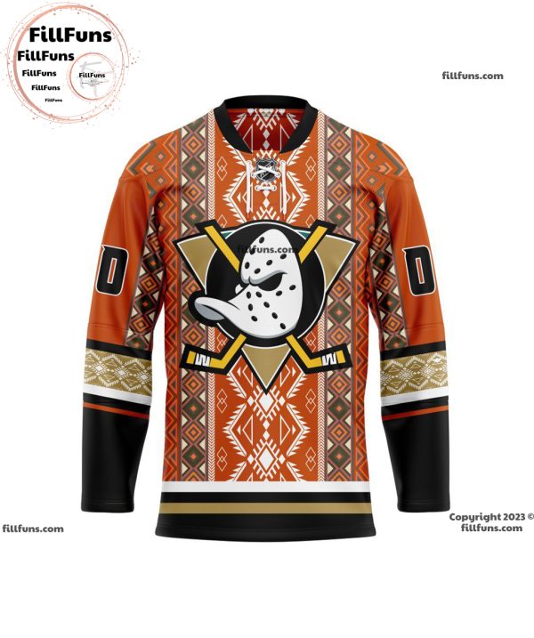 NHL Anaheim Ducks Personalized 2024 Native Design Hockey Jersey