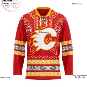 NHL Calgary Flames Personalized 2024 Native Design Hockey Jersey