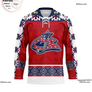 NHL Columbus Blue Jackets Personalized 2024 Native Design Hockey Jersey