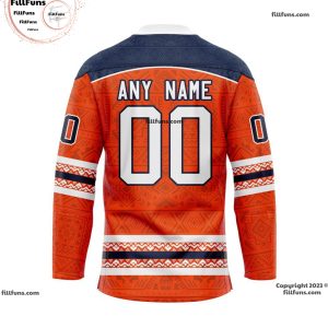 NHL Edmonton Oilers Personalized 2024 Native Design Hockey Jersey