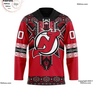 NHL New Jersey Devils Personalized 2024 Native Design Hockey Jersey