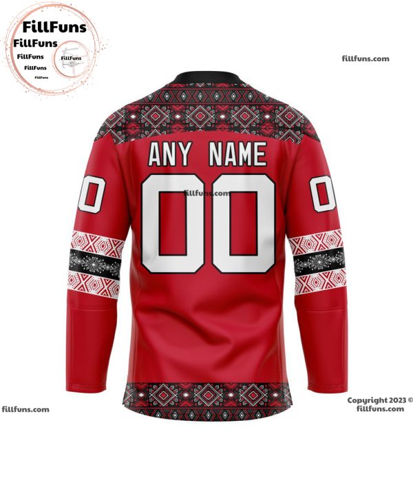 NHL New Jersey Devils Personalized 2024 Native Design Hockey Jersey