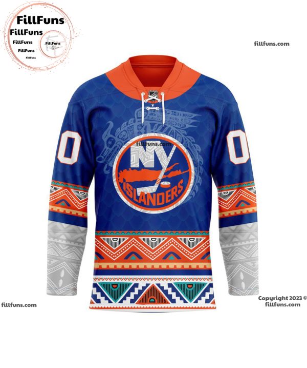 NHL New York Islanders Personalized 2024 Native Design Hockey Jersey