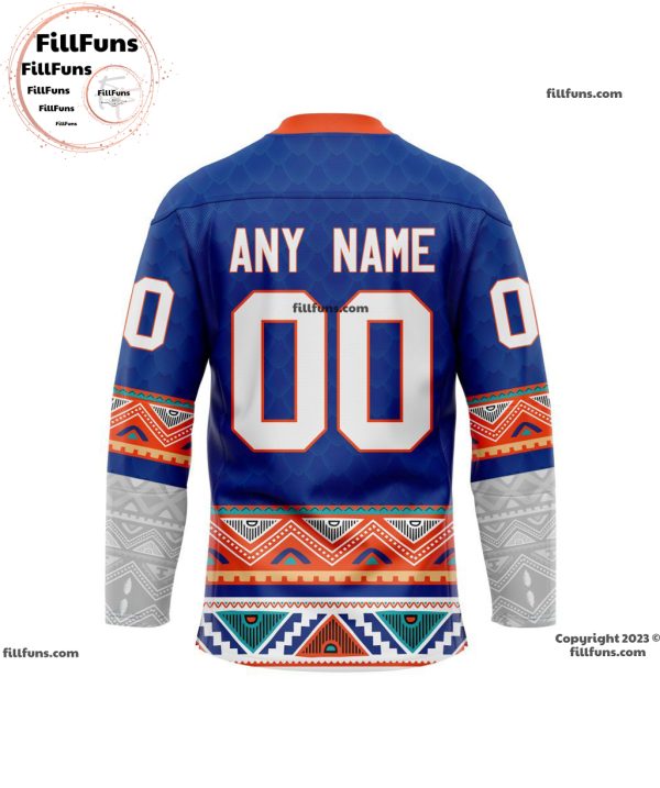 NHL New York Islanders Personalized 2024 Native Design Hockey Jersey