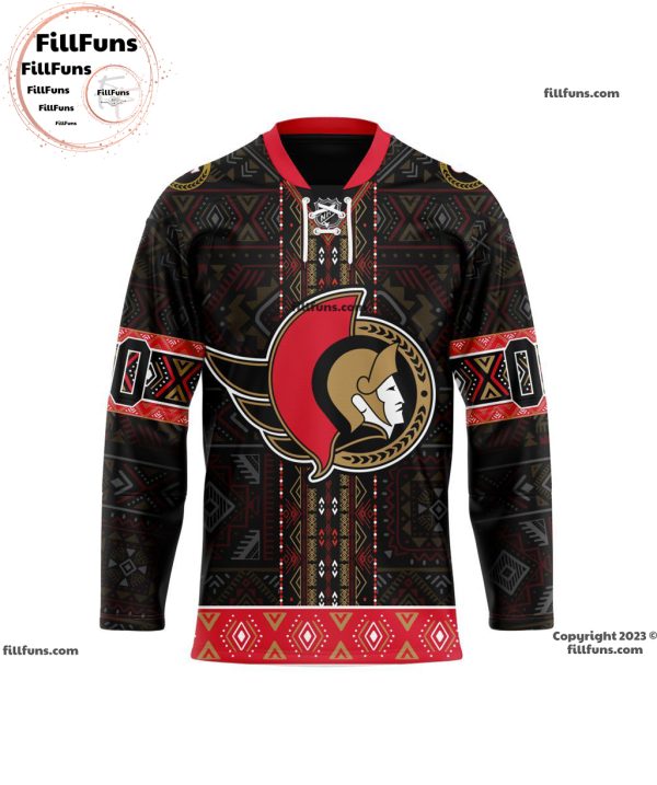 NHL Ottawa Senators Personalized 2024 Native Design Hockey Jersey