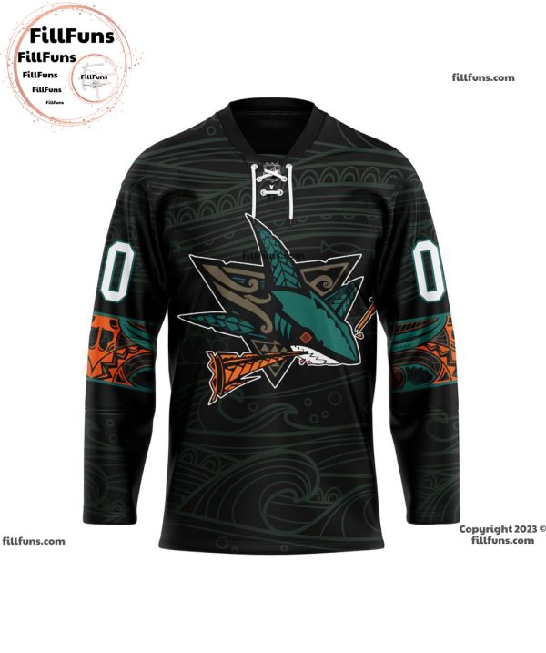 NHL San Jose Sharks Personalized 2024 Native Design Hockey Jersey