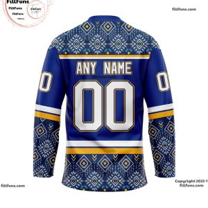 NHL St. Louis Blues Personalized 2024 Native Design Hockey Jersey