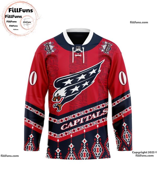 NHL Washington Capitals Personalized 2024 Native Design Hockey Jersey