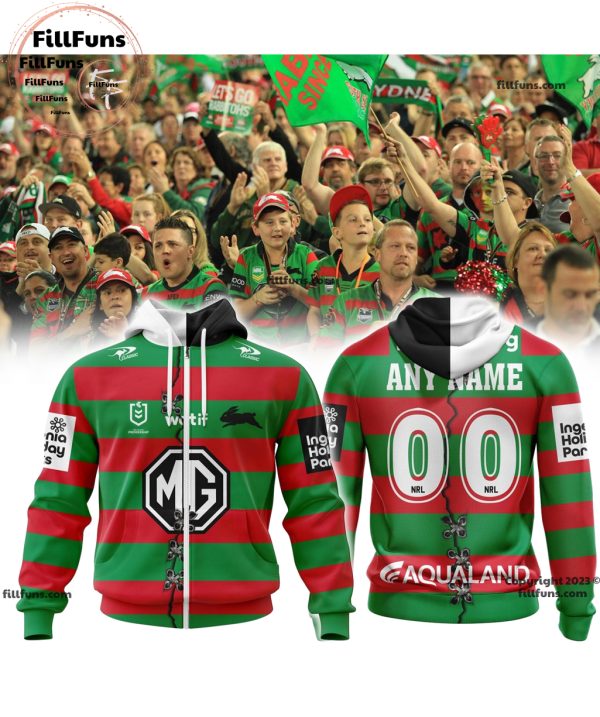 South Sydney Rabbitohs NRL Personalized Mix Away Home Hoodie, Joggers, Cap