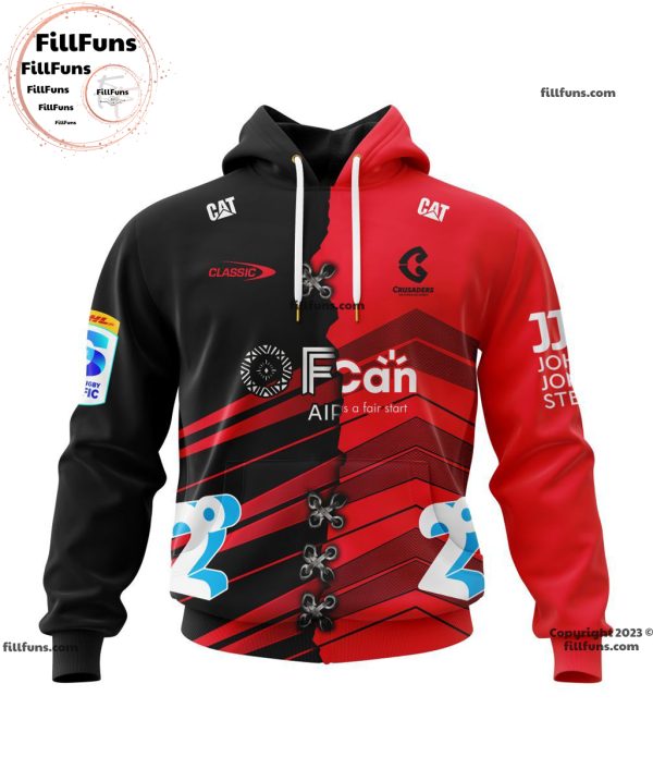 Super Rugby BNZ Crusaders Personalized Home Mix Away Jersey Kits Hoodie