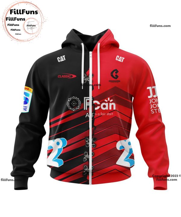 Super Rugby BNZ Crusaders Personalized Home Mix Away Jersey Kits Hoodie