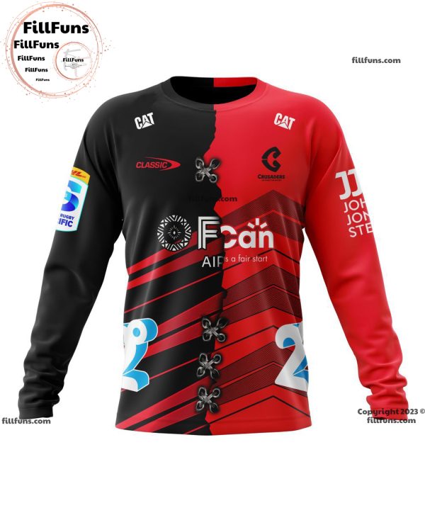 Super Rugby BNZ Crusaders Personalized Home Mix Away Jersey Kits Hoodie