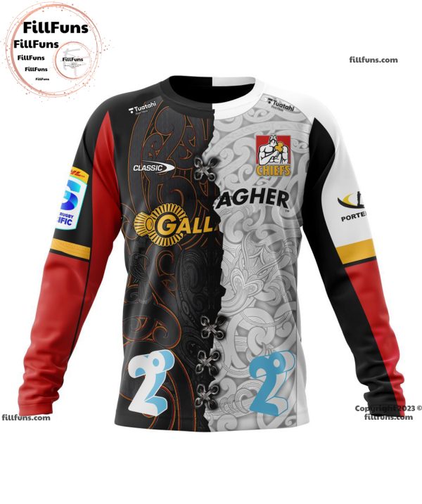 Super Rugby Gallagher Chiefs Personalized Home Mix Away Jersey Kits Hoodie