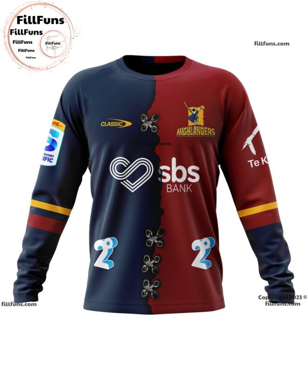 Super Rugby Speight’s Highlanders Personalized Home Mix Away Jersey Kits Hoodie