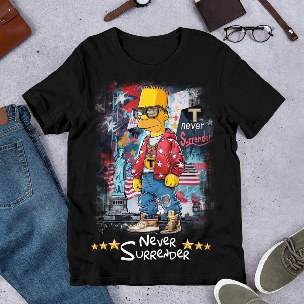 The Simpsons Never Surrender T-Shirt